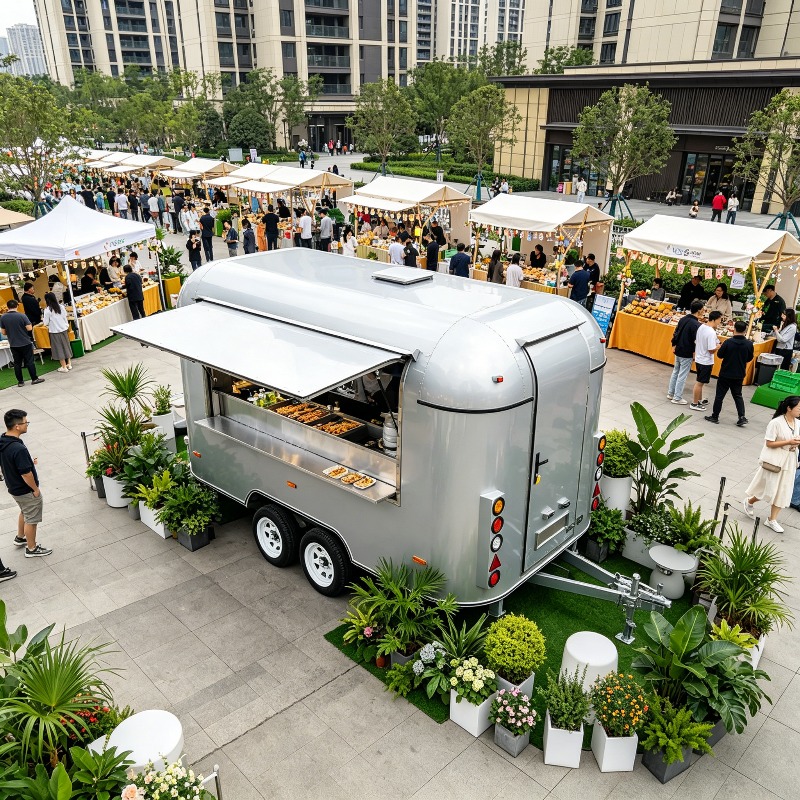 Hot Dog Vending Cart - Customized Food Truck Mobile with Kitchen