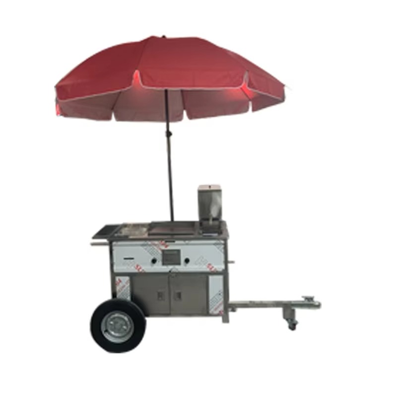 Compact Mobile Snack Food Cart - Hot Dog Vending Cart review and price