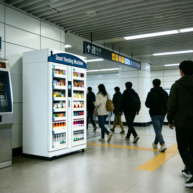 AI Smart Fridge EU/US Cashless - Open Vending Machine review and price