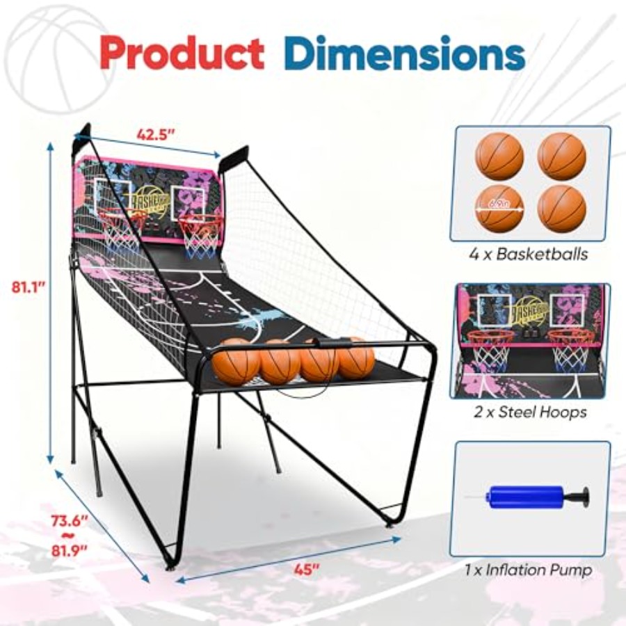 Indoor foldable 2-player elect - Arcade Games & Vending Llc review and price