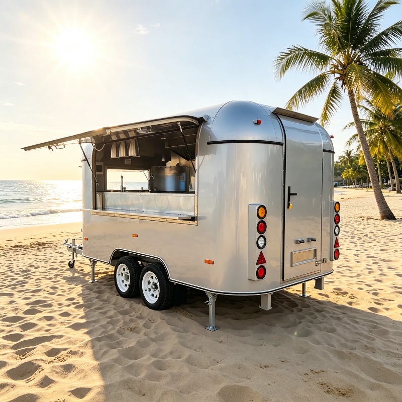 Customized Food Truck Mobile w - Hot Dog Vending Cart review and price